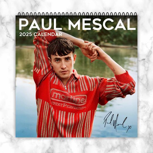 Discover Paul Mescal Calendar 2025, Personalized Calendar, Idol Calendar