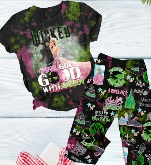 Discover Wicked Witch Pajamas Set, Wicked Broadway A New Musical Shirt