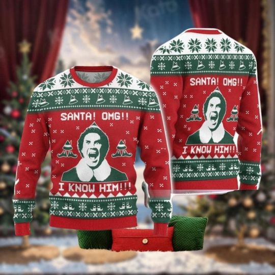 Discover Omg Santa I Know Him Ugly Christmas Sweater
