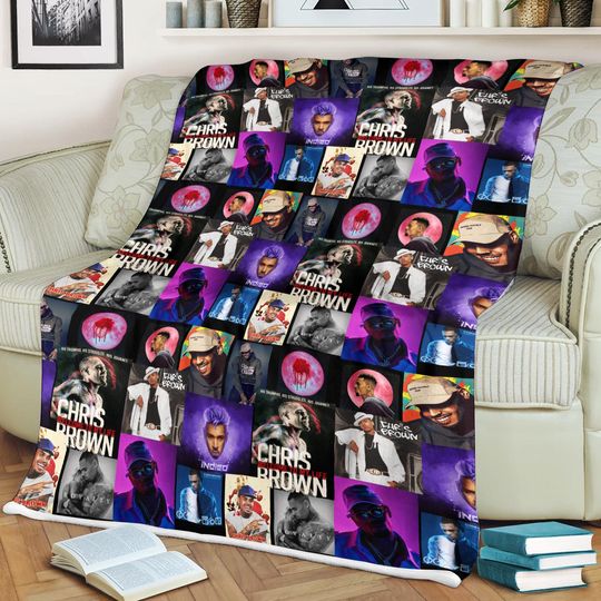 Discover Chris Brown Theme Winter Bed Fleece Blanket