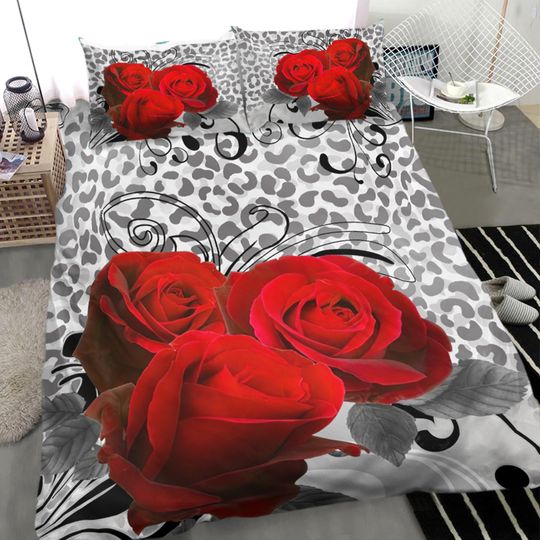 Discover Floral Rose Bedding Set Single Double Queen King Size Bedding
