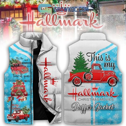 Discover This Is My Christmas Hallmark Christmas Movie Watching Sleeveless Puffer Jacket