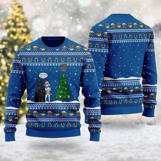 Discover Funny Galaxy Character Ugly Christmas Sweater, Superhero Xmas Party Shirt