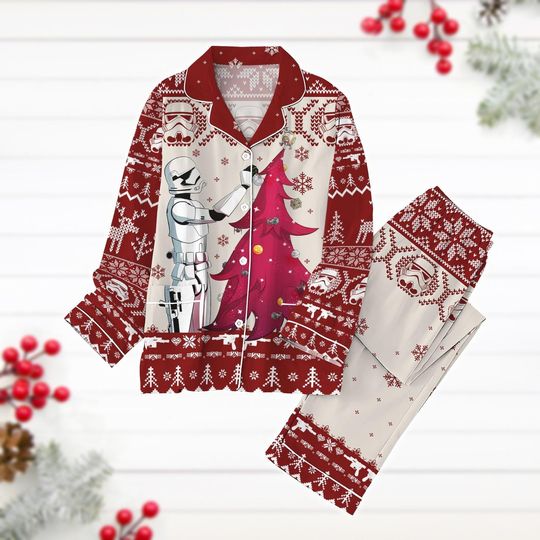 Discover Christmas Stormtrooper Pajamas Set, Christmas Tree Holiday Pajamas
