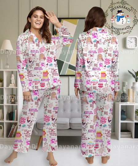 Discover Dolly Parton Pajamas Set, Dolly Parton Woman Pajamas, Pajamas Sleepwear, Christmas Pyjamas Set