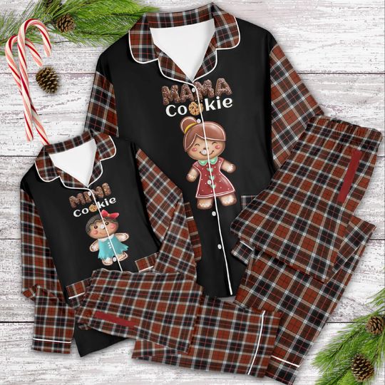 Discover Personalized Gingerbread Plaid Pajama Set