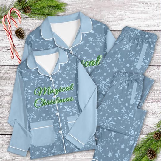 Discover Personalized Slurry Snowflakes Pajama Set