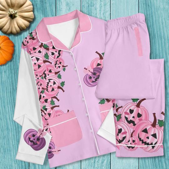 Discover Pink Halloween Women Pajama Set