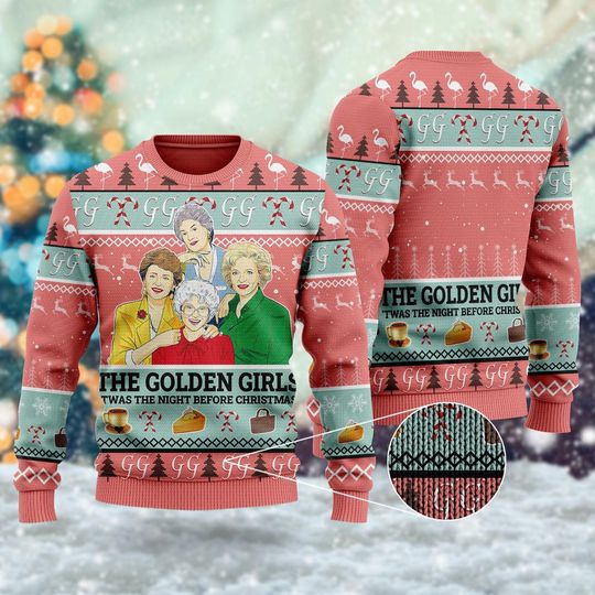 Discover The Golden Knitted Ugly Christmas Sweater
