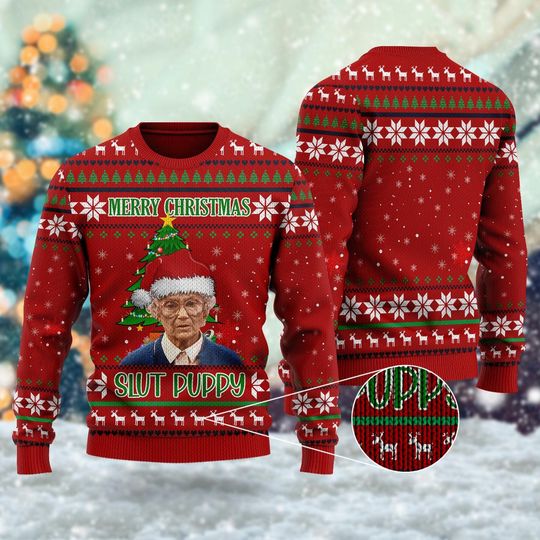 Discover Merry Christmas Sl*t Puppy 3D All Over Printed T