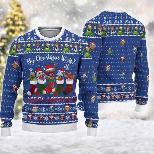 Discover The Mupp.ets Ugly Christmas Sweater, Mupp.et Santa Xmas Holiday Party Sweatshirt