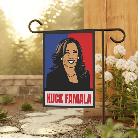 Discover Anti Kamala Harris Garden Flag, Trump 2024 Yard Sign for Conservative Republicans, Garden & House Banner