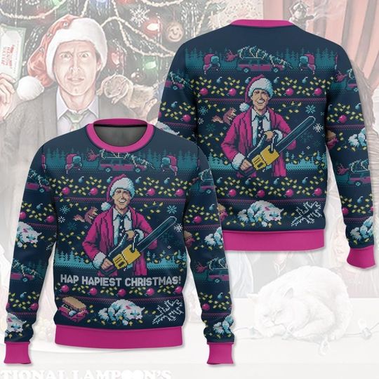 Discover Christmas Griswold Hap Hapiest Ugly Sweater, National Lampoon's Xmas Sweater