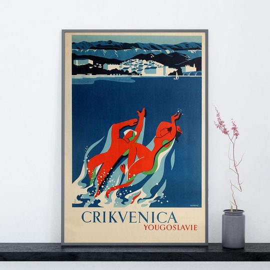 Discover Mirkovic Vintage Travel Poster