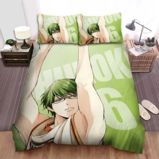 Discover Kuroko’s Basketball Midorima Shutoku Number Bed Sheets Duvet Cover Bedding Set