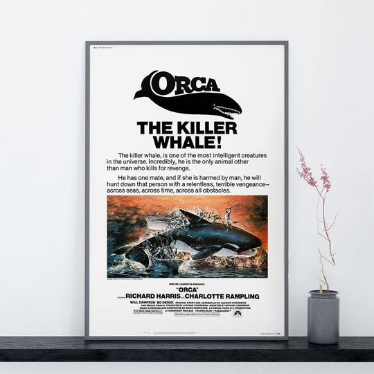 Discover Orca 1977 Vintage Movie Poster