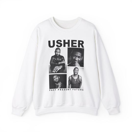Discover Usher world tour sweatshirt print Usher past present future world Tour fan Sweatshirt