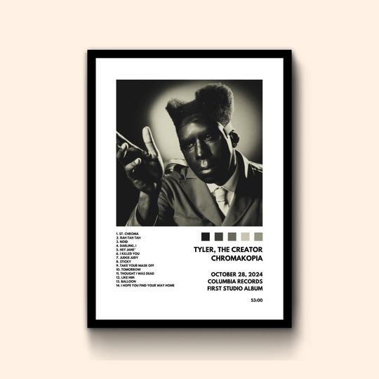 Discover Digital Download | Tyler The Creator | Chromakopia | Album Poster
