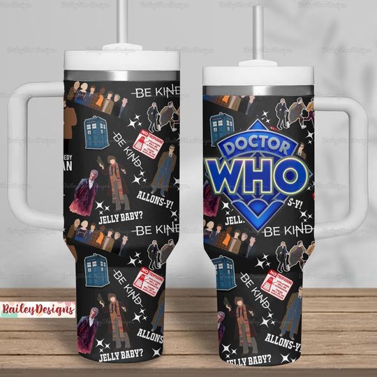 Discover Doctor Who 40 oz Tumbler Design