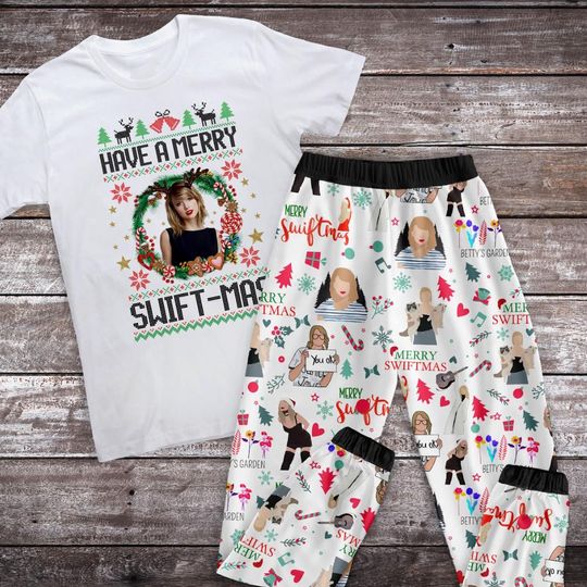 Discover Have A Merry Swift-mas Holiday Pajamas Set, TS Christmas Pajamas Set