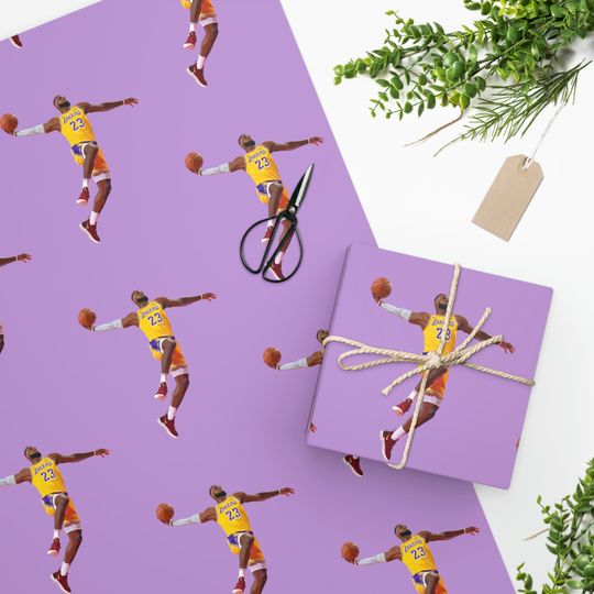 Discover LeBron James Wrapping paper, Gifts for Fan