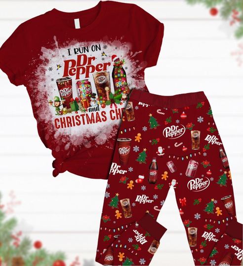 Discover Christmas Dr Pepper Pajamas and Tshirt