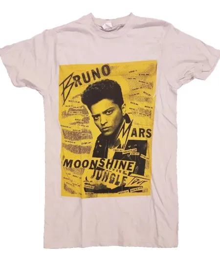 Discover AdultnSmall Vintage 2013 Bruno Mars T-Shirt Moonshine