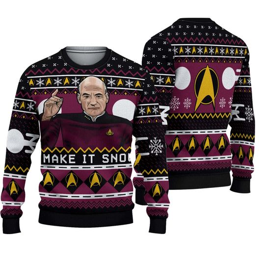 Discover Captain Picard startrek2020 Ugly Sweater
