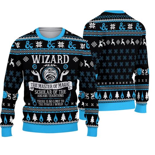 Discover DnD Classes Collection Christmas 3D Sweater
