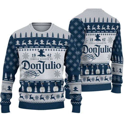Discover Don Julio Tequila Blue Sweater, Don Julio Tequila Blue Christmas Ugly Sweater