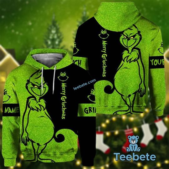 Discover Personalized Merry Grin Christmas 3D Hoodie