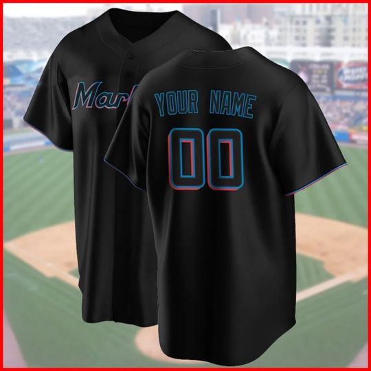 Discover Personalized Miami Baseball Game Jersey, Miami Custom Name & Number