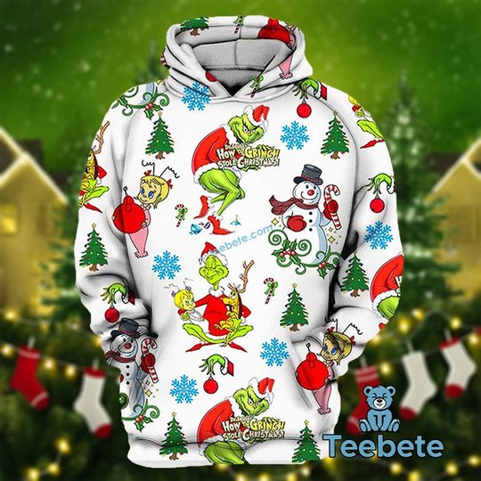 Discover Snowman The funny character Stole Christmas 3D Hoodie