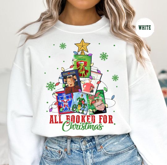 Discover Christmas Shirt 90s Movies Sweatshirt, Christmas Sweatshirt for Movies Lovers