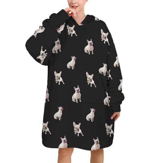Discover Bulldog Blanket Hoodies, Gifts for Friends