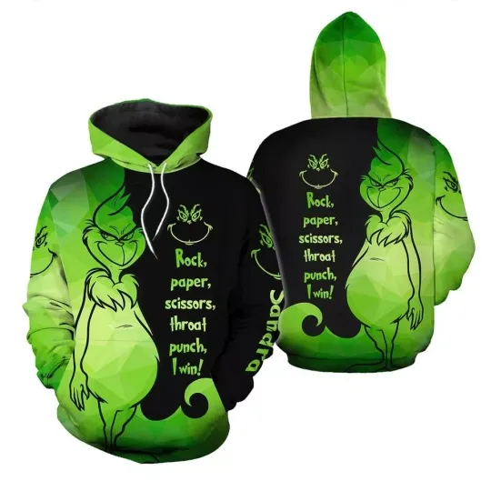 Discover Custom Name Funny Character GRIN 3D HOODIE HALLOWEEN GIFT CHRISTMAS GIFT