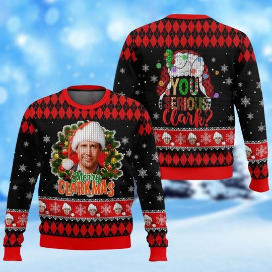 Discover You Serious Clark Christmas Sweater, Clark Griswold Xmas Sweater