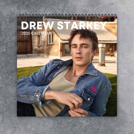 Discover Drew Starkey Wall Calendar 2025 | Celeb 2025 Calendar | OBX Movie | Drew Starkey Actor Fan | Gift For Christmas