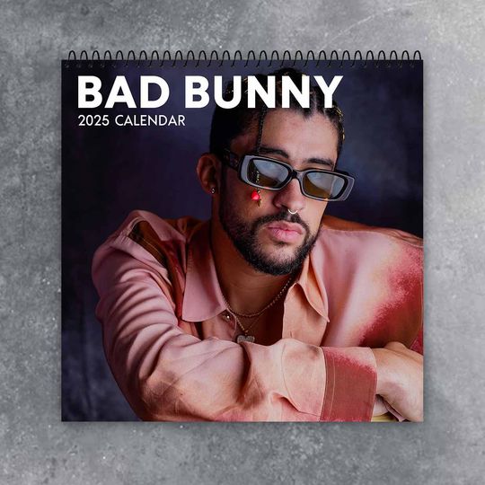 Discover Bad Bunny Wall Calendar 2025 | Celeb 2025 Calendar | YHLQMDLG Album | Grammy Award for Best Latin Pop Album | Gift For Christmas