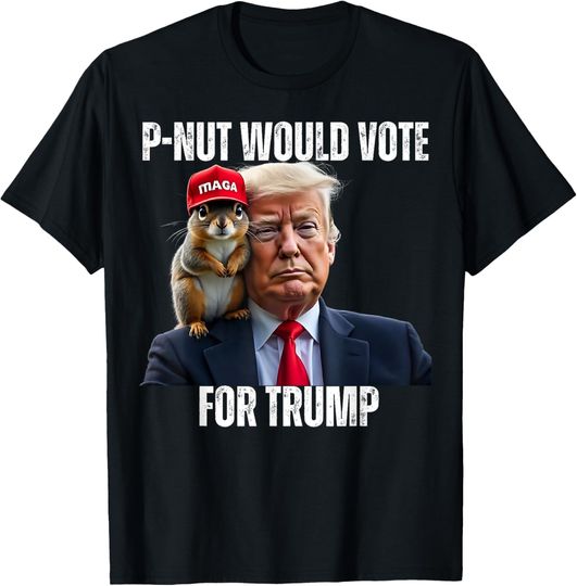 Discover Justice For P-Nut The Squirrel Justice For Peanut Trump Vote T-Shirt