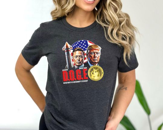 Discover Trump Musk Shirt, Funny D.O.G.E. Meme T-Shirt, MAGA Donald Tee, Support Trump Shirt