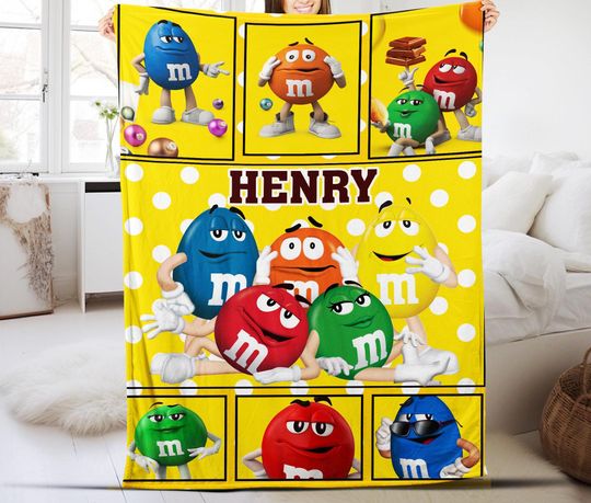 Discover Personalized M And M Blanket, M&M's World Throw Blanket