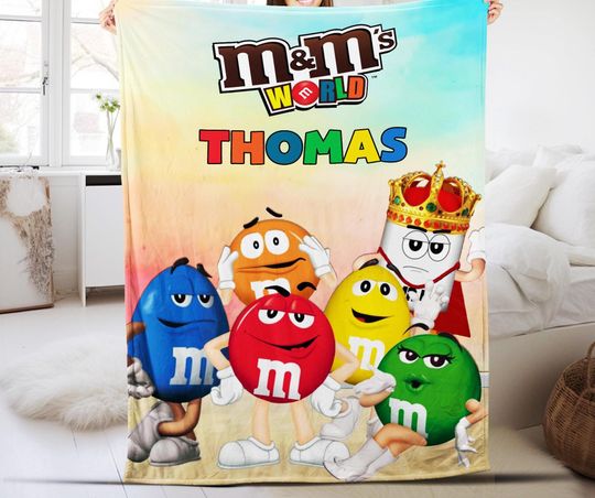 Discover Personalized M And M Blanket, M&M's World Throw Blanket