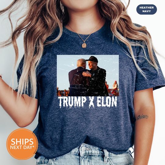 Discover Funny Trump and Elon Musk Shirt | Comfort Colors Political Satire Tee | Funny Graphic Shirt
