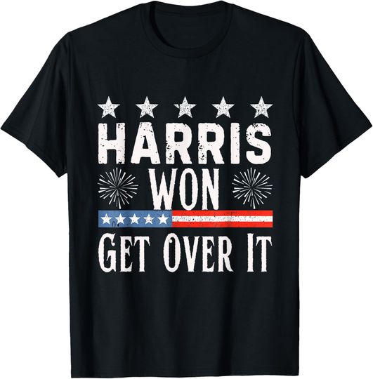 Discover Kamala Harris Won Get Over It 2024 Inauguration Day T-Shirt