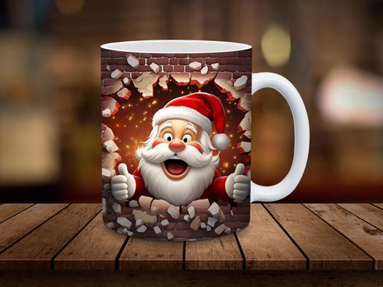 Discover 3D Santa Mugs, Gifts for Friends