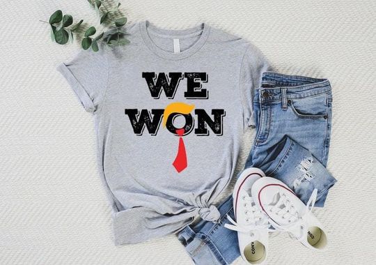 Discover Trump We Won Shirt, Wins Inauguration 47 Tee, US President 2025 Election