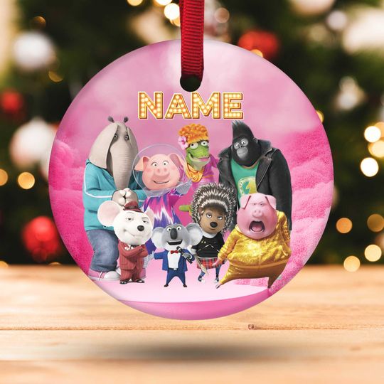 Discover Custom Sing Movie Character Christmas Ornament