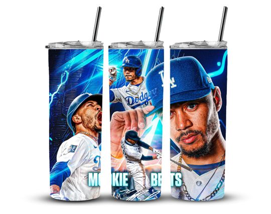 Discover Mookie Betts Tumbler with lid and straw