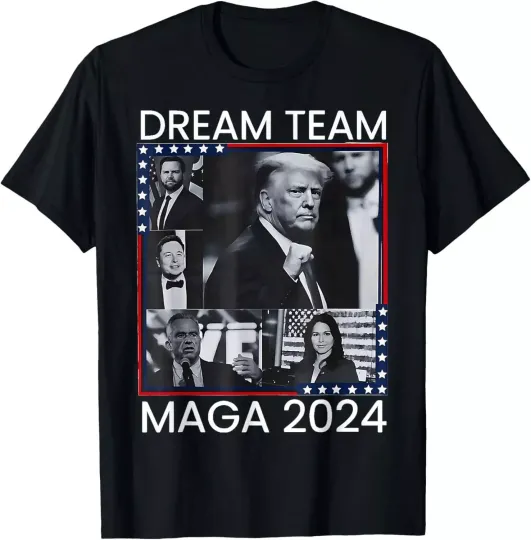 Discover Dream Team Republican Trump Vance 2024 President Trump tees T-Shirt